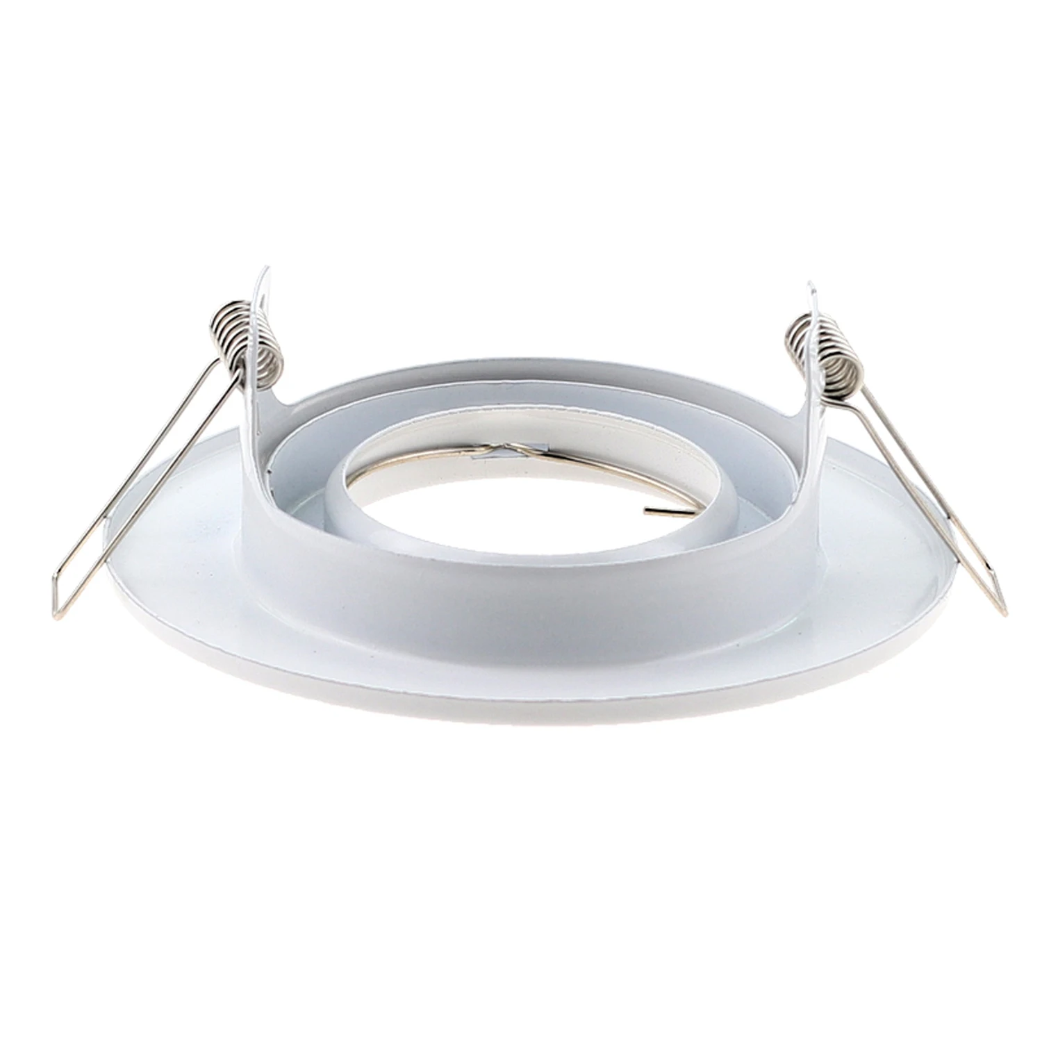 White Round Fixed Downlight Fittings GU10 MR11 Dia100mm Cut Hole 80mm Iron Metal Fixtures Frames