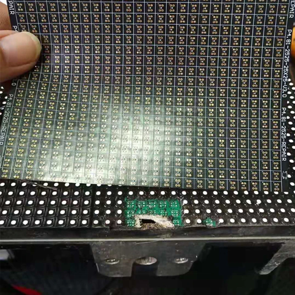 P2.6 series Circuit Paper,Double-sided solder pads, fully covered with large holes ,Used for repairing damaged PCB pads