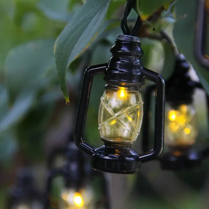5M/6.5M/7.5M Solar Camping Lantern String Lights Mini Lamp 8 Modes For Indoor And Outdoor Garden Holiday Decoration
