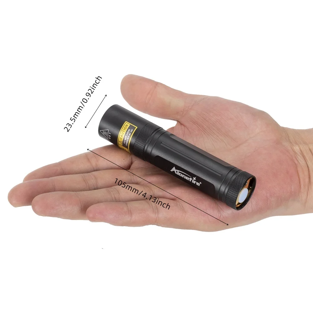Alonefire SV77 10W 365nm UV Flashlight Ultraviolet Black Light Pet Moss Detector For Cat Dog Stains Bed Bug Moldy Food