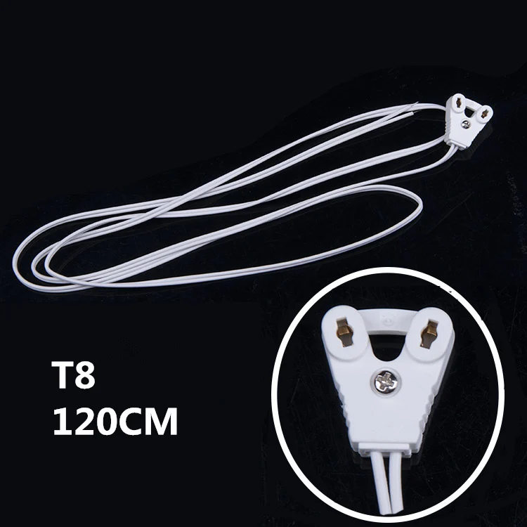 4pcs/Lot T8 Lamp Holder T8 Lights Base Wire Light Box Line Lamps Socket Cable Holder For T8 Fluorescent Tube