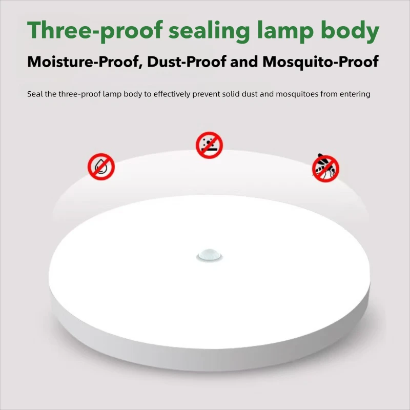 Motion Sensor LED Ceiling Light Human Infrared Sensing Light Home Garage Attic Front Door Corridor Staircase Warehouse Light