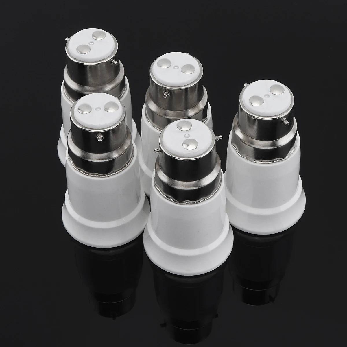 5pcs G24 G23 GU24 GU10 B22 to E26 E27 Lamp Base E26 E17 E12 to E14 Lamp Holder Converter Socket Adapter For LED Corn Bulbs Light