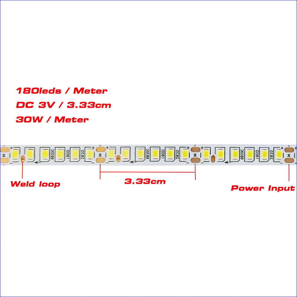 5meters/roll SMD2835 LED Ribbon100Leds 120Leds 180Leds Constant Current LED Strip White&Warm&Neutral For Panel Light Chandelier