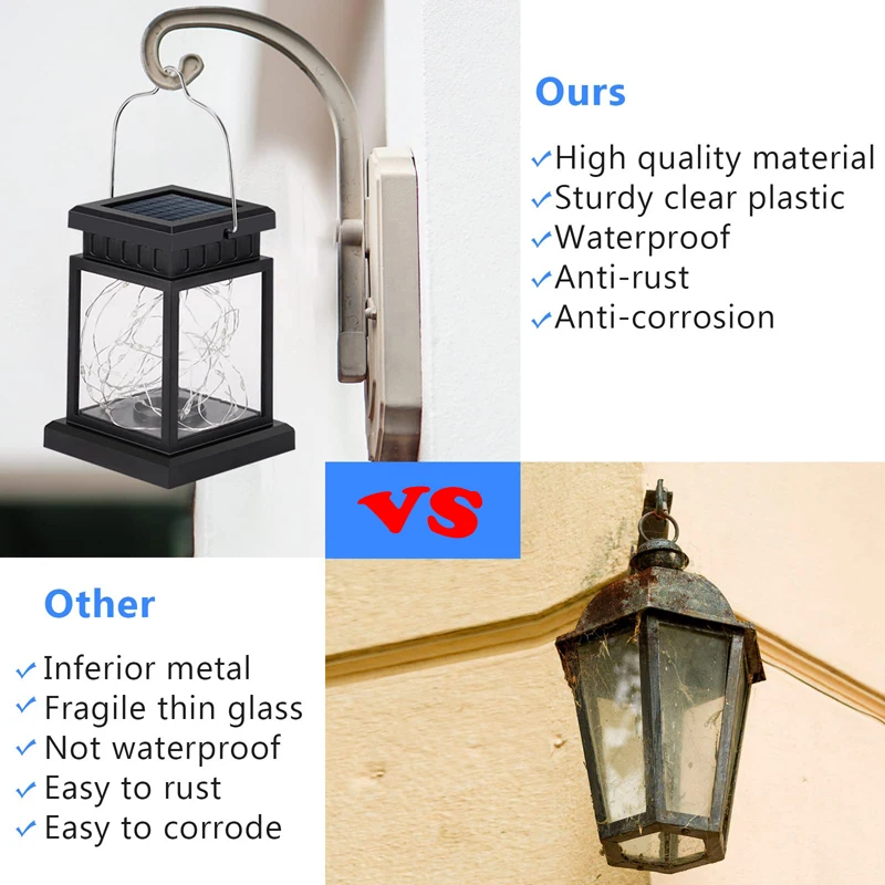 Solar LED Lantern Outdoor Hanging Candle Lights Floor Panel Candle Patio Indoor Balcony Birds Decoration Lighting For Garden