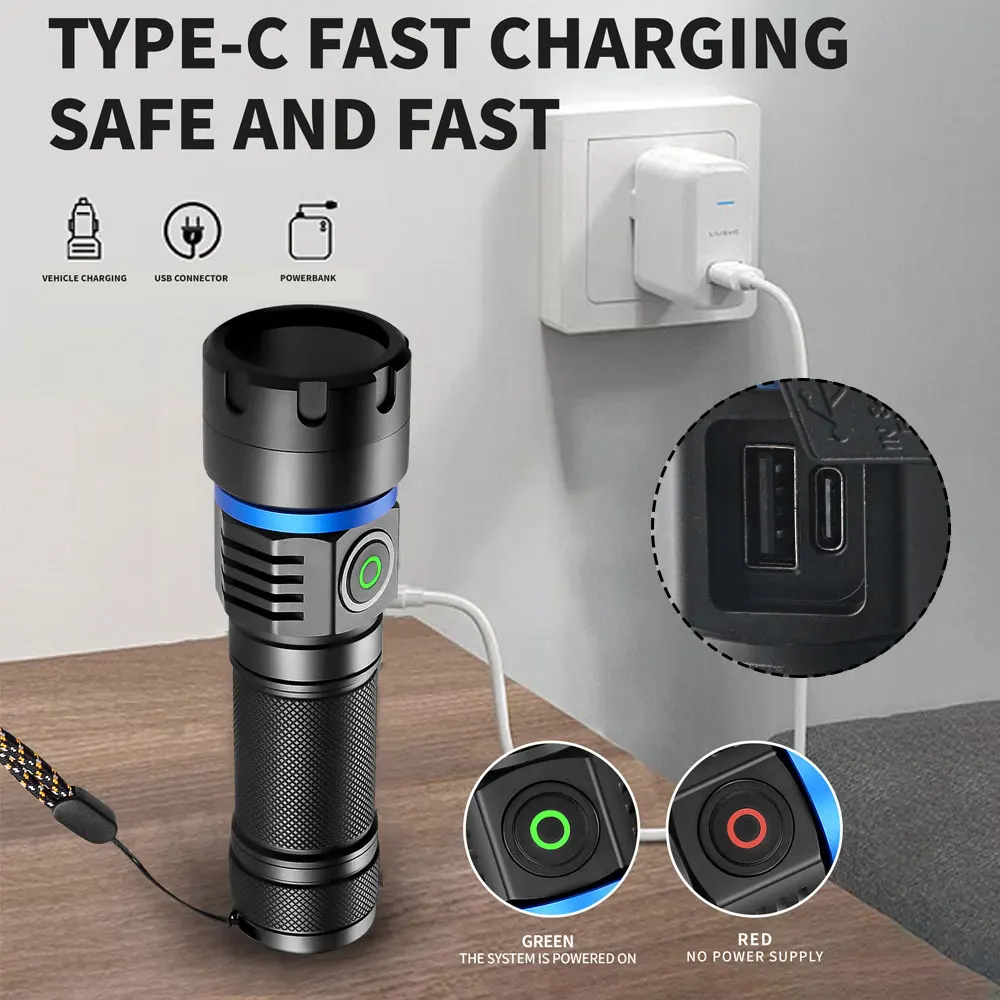 120W 6 * 4 core 365nm UV Flashlight Black Mirror 2-Mode Purple Light UV lamp Torch Pet Urine Stains bed bug Scorpions Detector