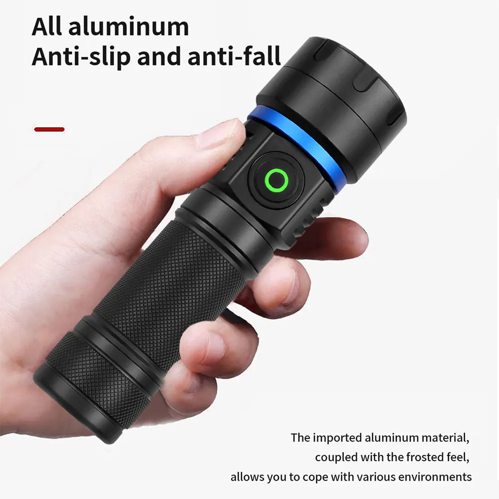 120W 6 * 4 core 365nm UV Flashlight Black Mirror 2-Mode Purple Light UV lamp Torch Pet Urine Stains bed bug Scorpions Detector
