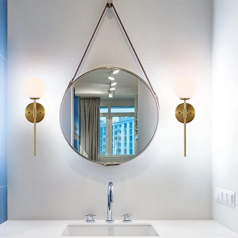 Nordic Creative LED Luxury Wall Lamp Living Room Metal Fashion Modern Minimalist Bedside Wall Light Bedroom Lighting Fixtures