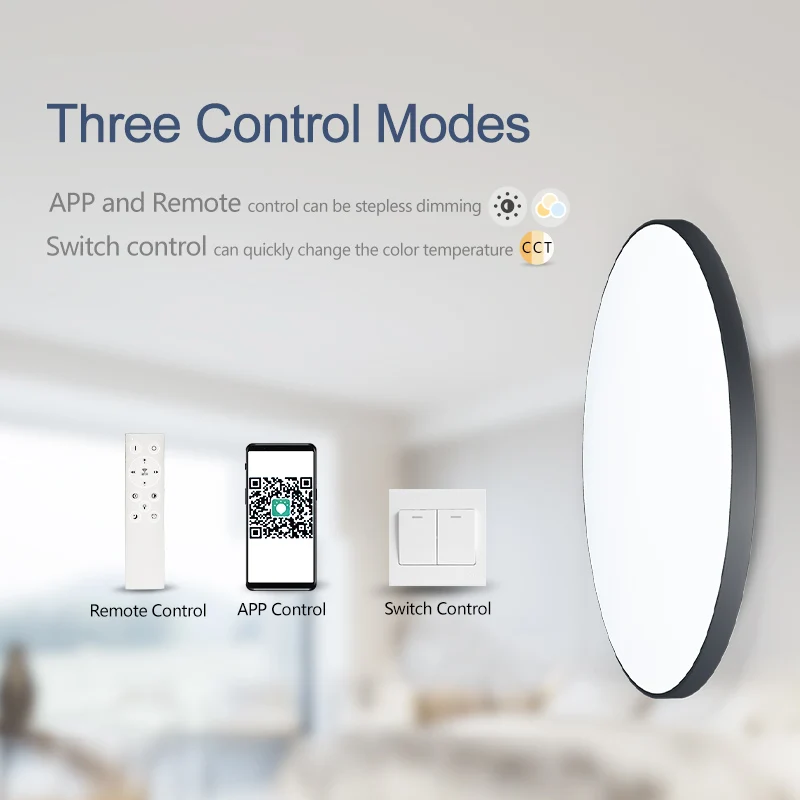 Smart Led Ceiling Lamp 36W 50W Dimmable Modern Led Ceiling Lights With APP Remote Control For Bedroom Living Room