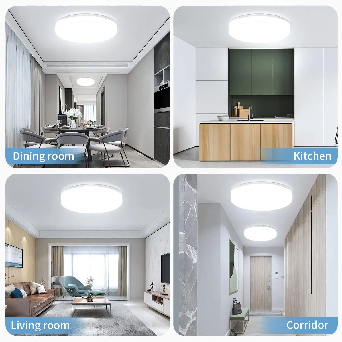 IRALAN Household LED Modern Style Ultra Thin Ceiling Light Bedroom Livingroom Study Light AC 90-260V Dining Room Lighting