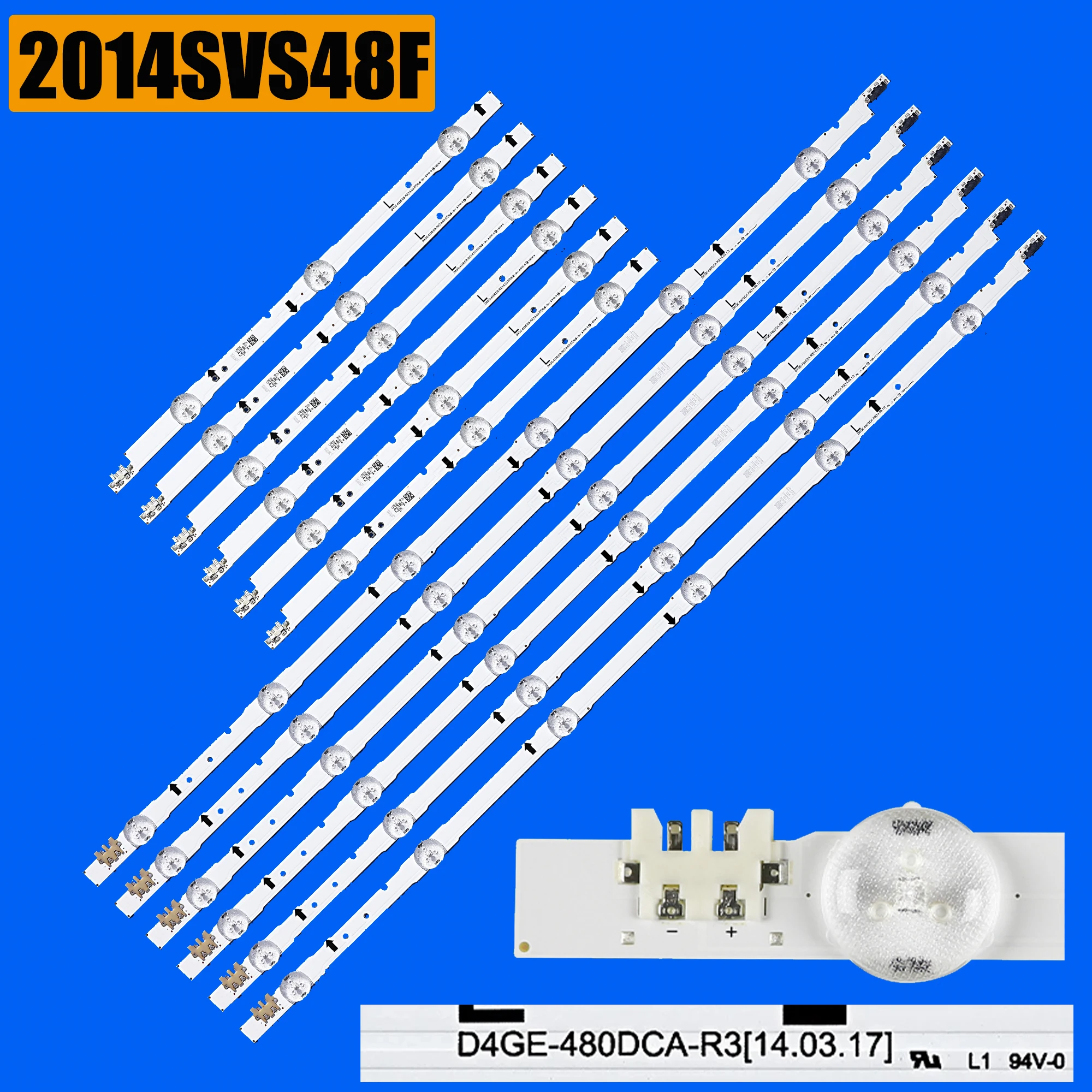 LED Backlight strip for UE48H5100AK UE48H6240AK UE48H6248AK UE48H6248AW UE48H6350AW UE48H6400AK UE48H6400AW UE48H6500AN