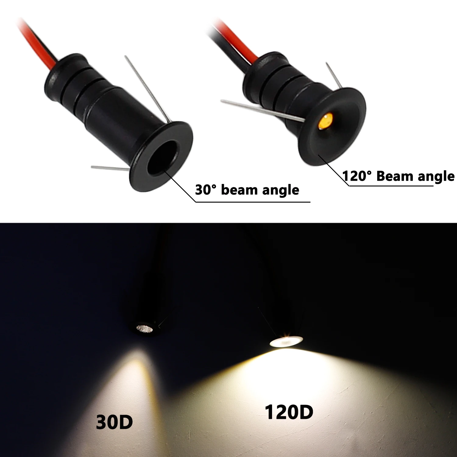 10mm Mini Led Downlight IP65 Ambient Spotlight 12V Focos Spot Light for Ceiling Stairs Walkways Courtyards Cabinet Corridors
