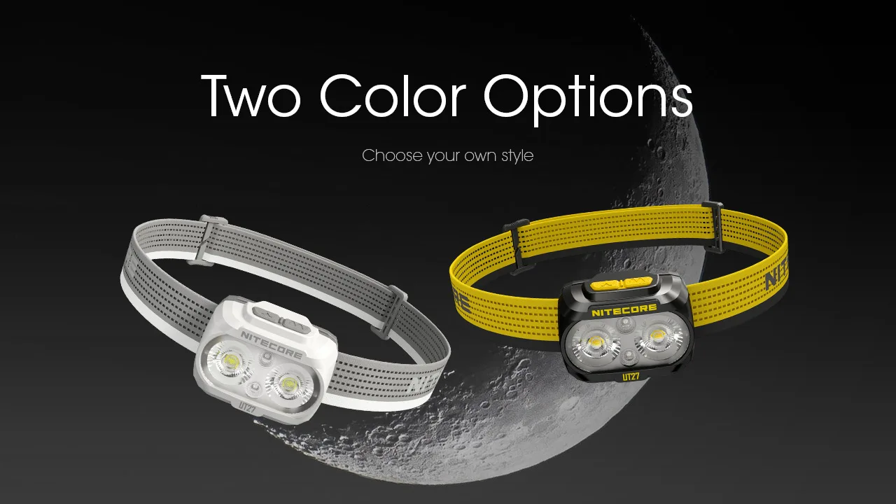 Nitecore UT27 Headlamp Dual Beam Fusion Elite 800 Lumens CREE XP-G3 S3 LED Headlight Running HBL-1500mAh Rechargeable Battery