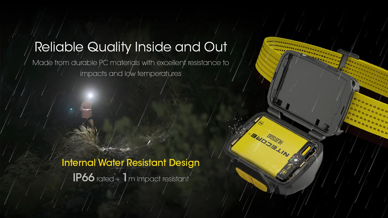 Nitecore UT27 Headlamp Dual Beam Fusion Elite 800 Lumens CREE XP-G3 S3 LED Headlight Running HBL-1500mAh Rechargeable Battery
