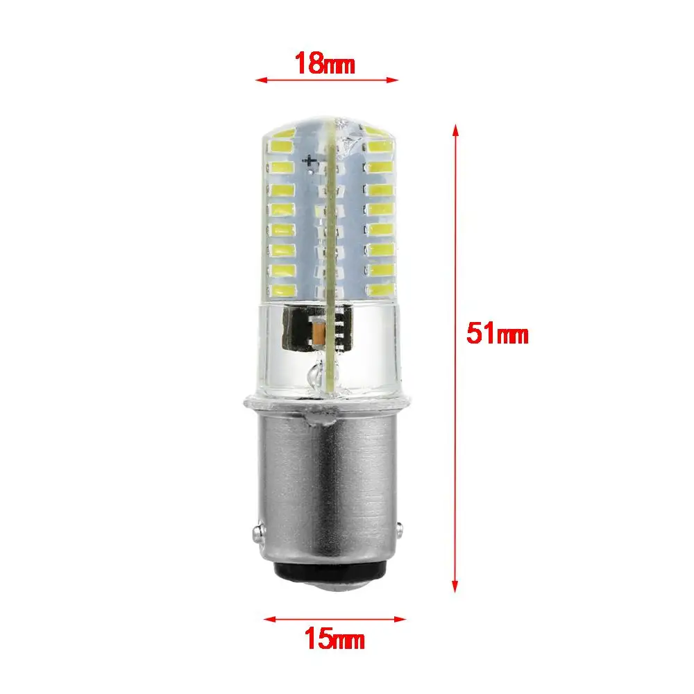 110/120V 2.6W LED Corn Bulbs White/Warm White Energy Saving BA15D Crystal Lamp for Sewing Machine High Brightness Led Light