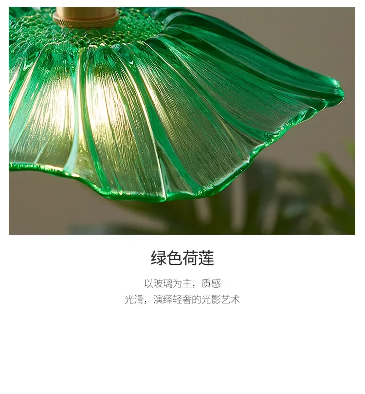 Vintage Pendant Lights Flower Glass Hanging Lamps Home Decoration Lighting Living Room Bedroom Bedside Light Fixture Indoor Shop
