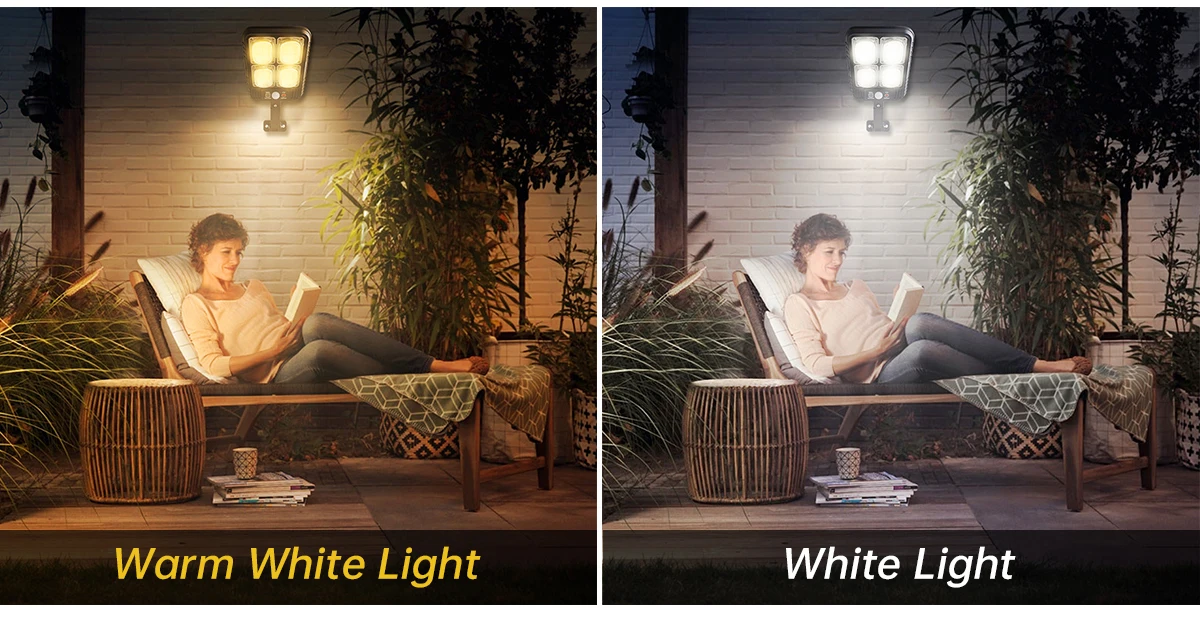 100/200led Solar Street Light IP65 Waterproof Solar Outdoor Motion Sensor Lights Solar Wall Light with Remote for Garden Yard