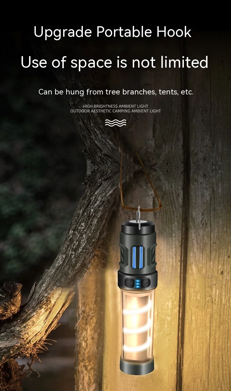 Mosquito Killer Lamp Portable Lantern Camping Tent Mosquito Repellent Large Capacity Lighting Flashlight With Triangle Bracket