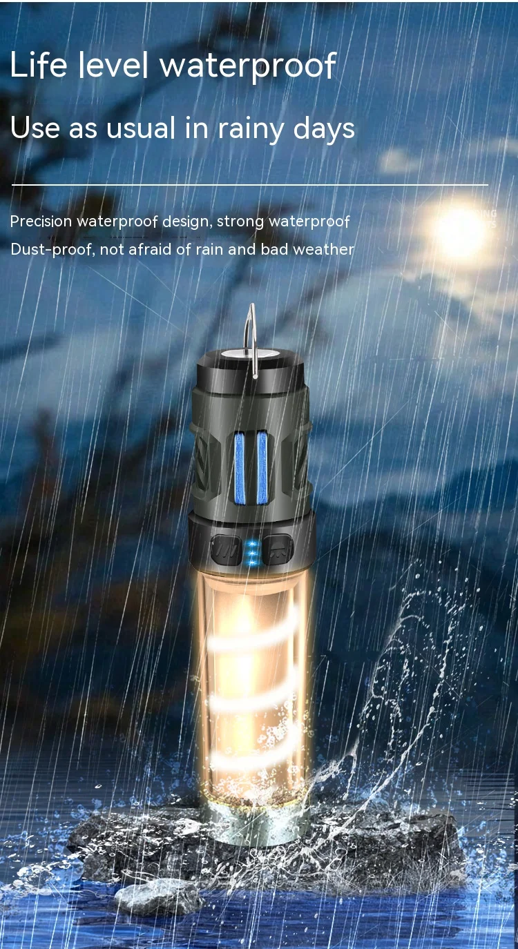 Mosquito Killer Lamp Portable Lantern Camping Tent Mosquito Repellent Large Capacity Lighting Flashlight With Triangle Bracket