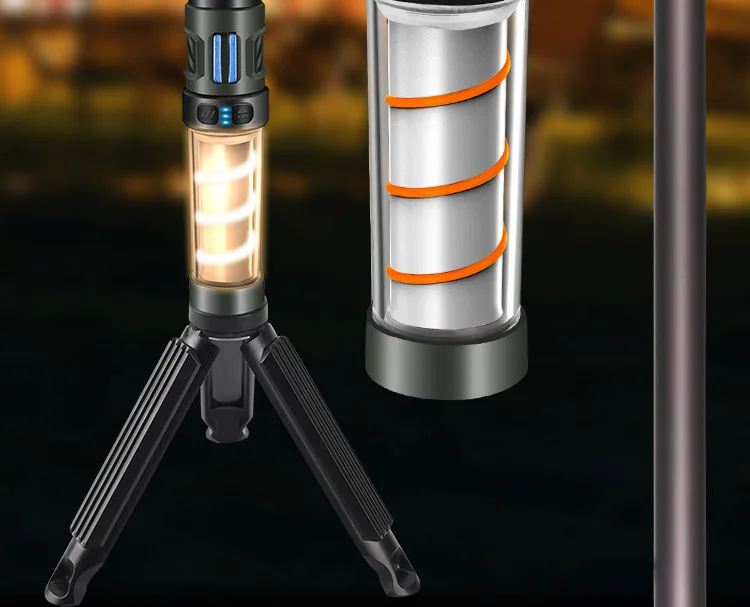 Mosquito Killer Lamp Portable Lantern Camping Tent Mosquito Repellent Large Capacity Lighting Flashlight With Triangle Bracket