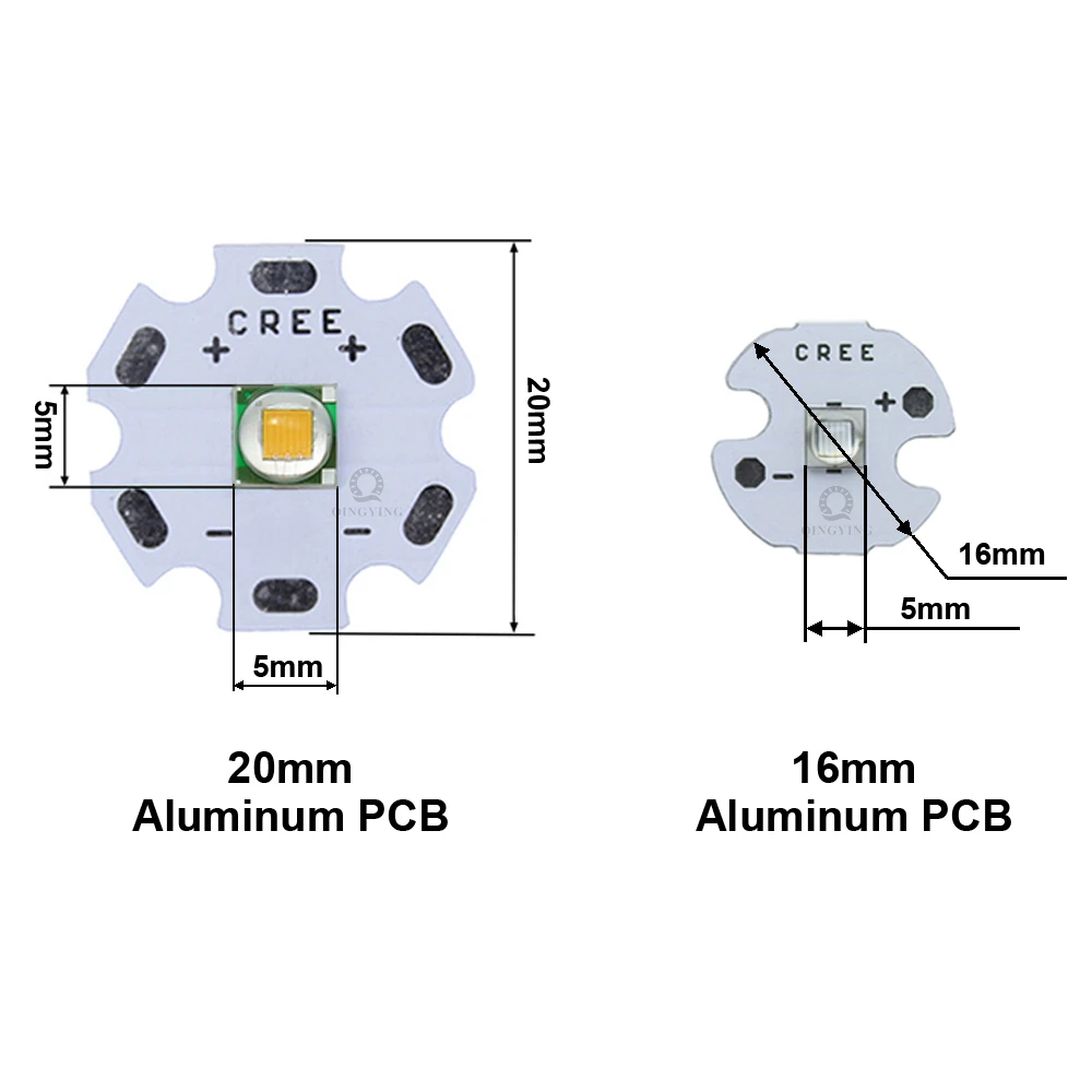 High Power LED 5W-10W 5050 XLM T6 5050-L2 3-3.7V Warm Neutral Cold White Red Green Blue UV Purple Chip Diodes Flashlights Part