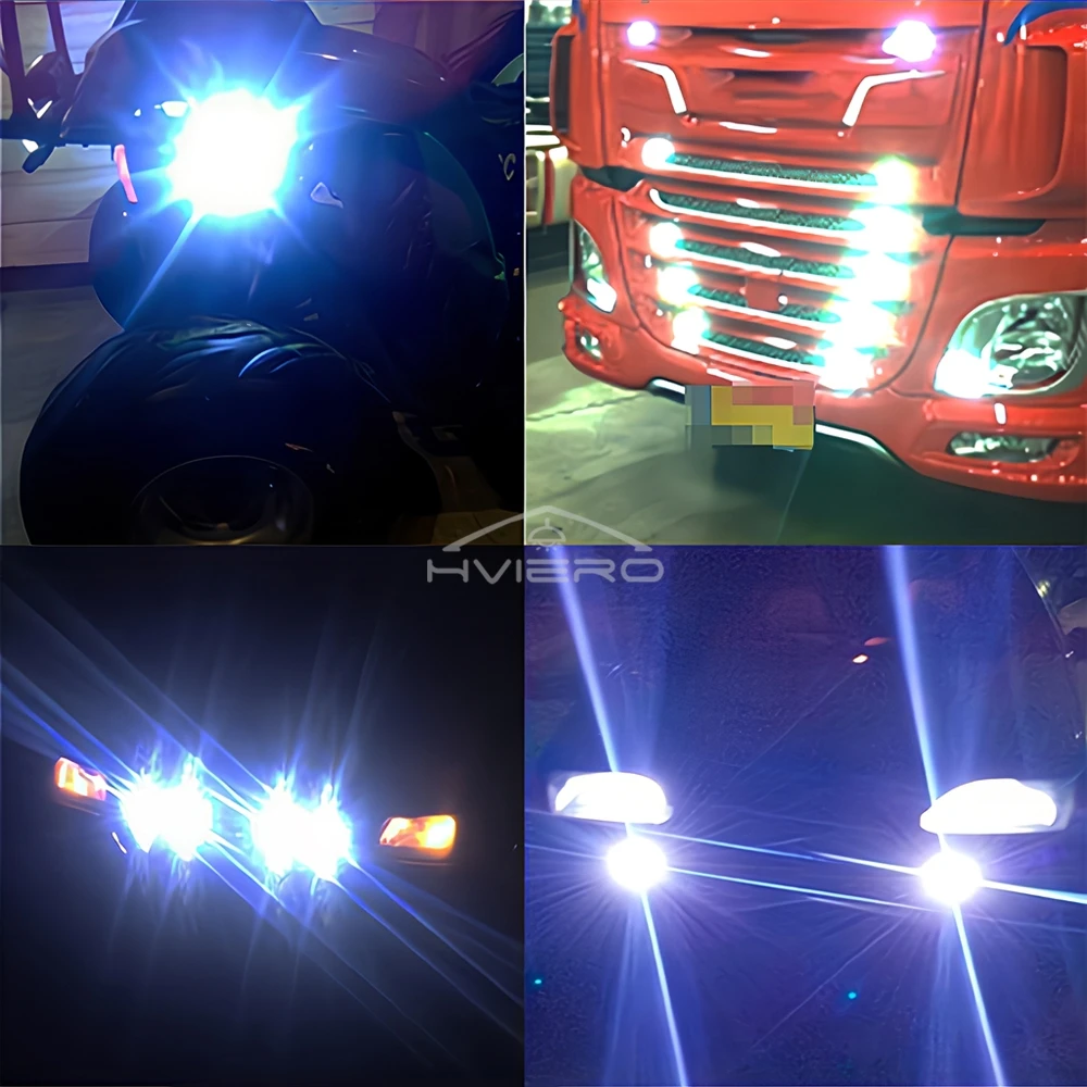 1X White Red Blue 18mm 23mm 12V Eagle Eye Light Daytime Running Backup Bulbs Car Auto Motor Led Turn Signal Waterproof Day Lamp