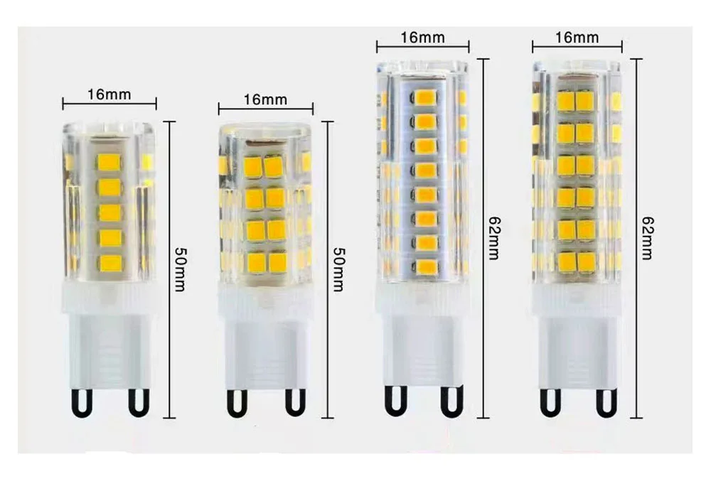 G9 LED 7W 9W 12W 15W 18W AC110V 220V LED Lamp LED Bulb SMD 2835 3014 LED G9 Light Replace 30/40W Halogen Lamp Light