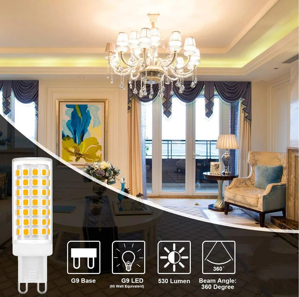 G9 LED 7W 9W 12W 15W 18W AC110V 220V LED Lamp LED Bulb SMD 2835 3014 LED G9 Light Replace 30/40W Halogen Lamp Light