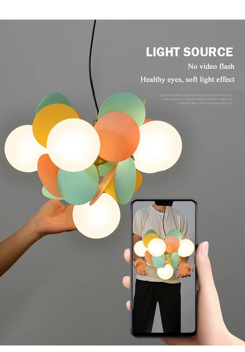 Modern Led Chandeliers Colourful Branch Chandelier for Bedroom Living Room Hanging Lamps Lustre Luxury Ceiling Light