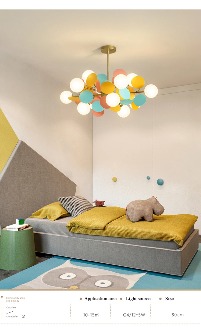 Modern Led Chandeliers Colourful Branch Chandelier for Bedroom Living Room Hanging Lamps Lustre Luxury Ceiling Light