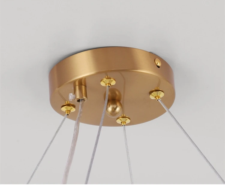 Modern Luxury Circle Crystal Chandelier For Living Room Led Home Decor Hanging Lamp Light Fixture Round Bedroom Cristal Lustre