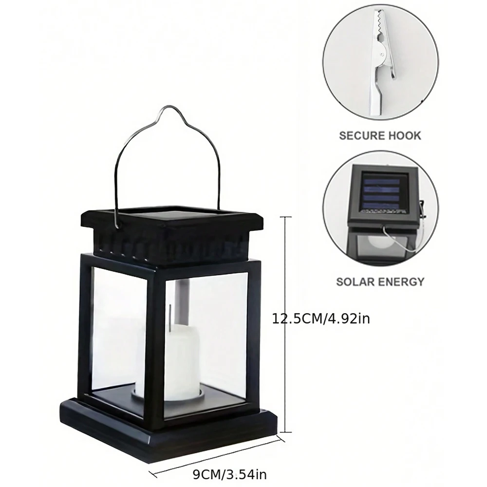 Garden Decor Outdoor Solar Lights Retro Palace Lantern Lights Hanging Candle Lamps Landscape Lighting Floor Lights Solar Light