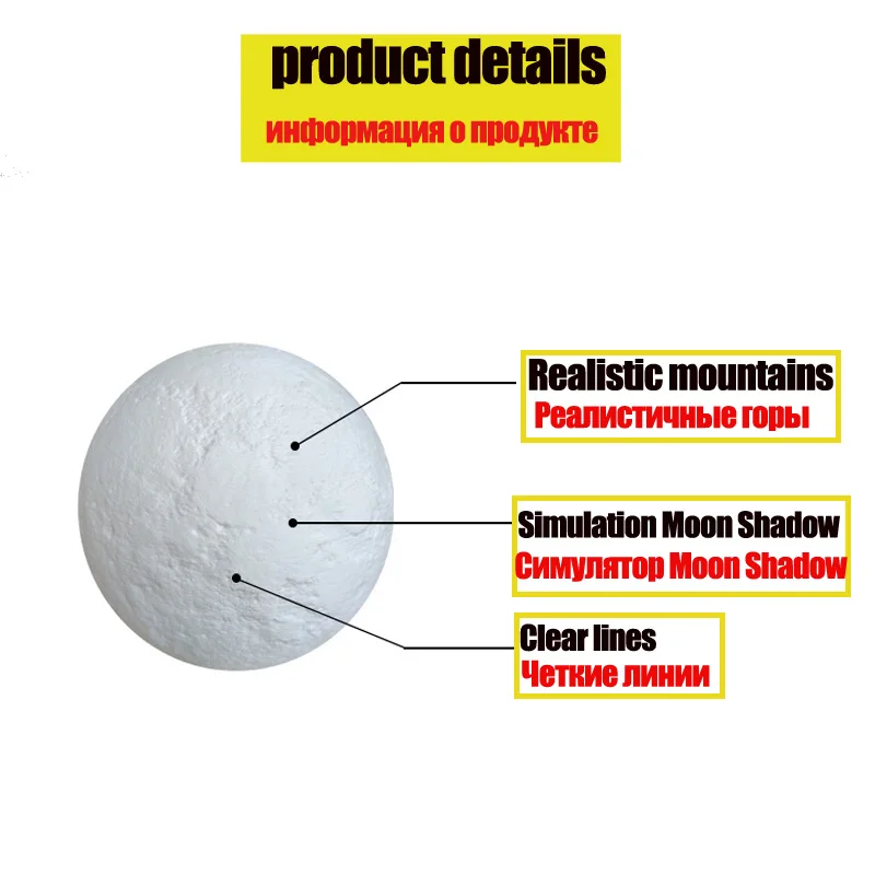3D LED Moon Lamp Nightlight Fairy Table Bedroom Bedside Cute Kids Night Light for Room Birthday Party Decoration Holiday Gifts