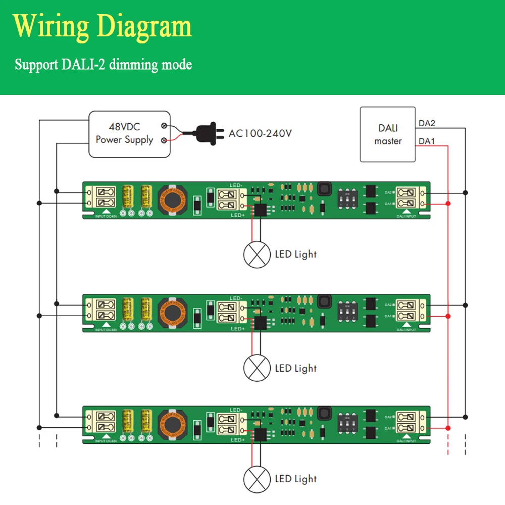 DALI Constant Current LED Driver 21W 28W Dimmable Magnetic Installation Track Lighting Power Supply for STUCCHI Standard Housing