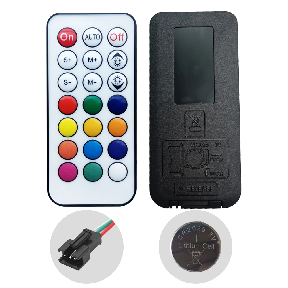 DC5-24V 21Key USB/DC Led Controller Mini Pixel Dimmer 3Pin 4Pin For WS2812/WS2811/SK6812 Strip Light RF Remote Wireles Control