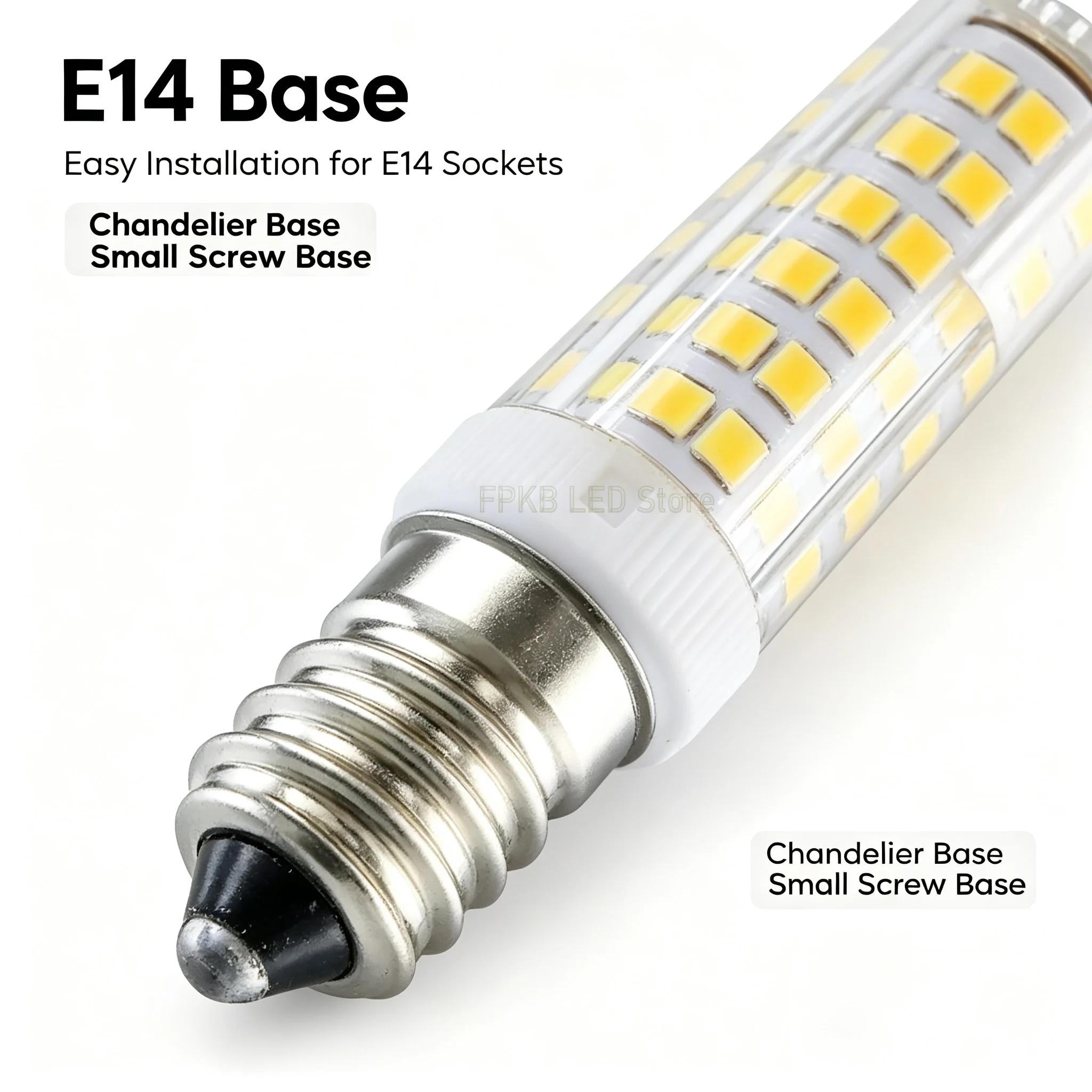 18W 15W 12W 9W 7W E14 LED Bulb Lamp 220V-240V Mini Corn Bulb Light 2835SMD 360 Beam Angle Replace Halogen Chandelier Lights