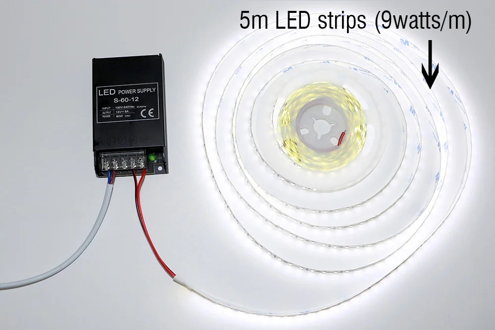 Constant Voltage Power Supply 48W 60W 100W 150W 200W 300W 400W Thin Driver For LED Strips DC 12V / 24V Lighting Transformers