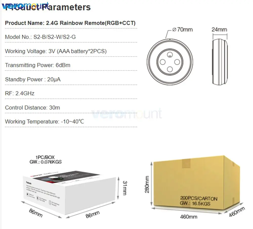 MiBoxer Wireless RGB+CCT Zone Panel Hand Remote FUT088 FUT089 FUT089S FUT100 FUT092 S2W+ S2-W S2-B C4 C5 C8 Y3 K6 2.4G RF Remote
