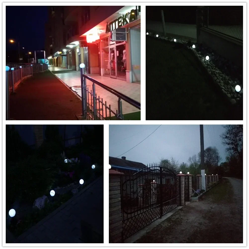 Heinast Solar LED Bulb Light Energy House Lamp Waterproof Outdoor Garden Light Street Solar Panel Ball Lights Lawn Yard Lamp