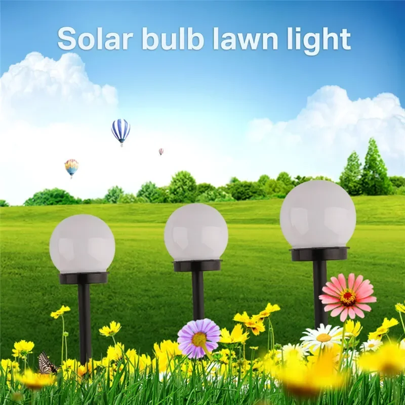 Heinast Solar LED Bulb Light Energy House Lamp Waterproof Outdoor Garden Light Street Solar Panel Ball Lights Lawn Yard Lamp