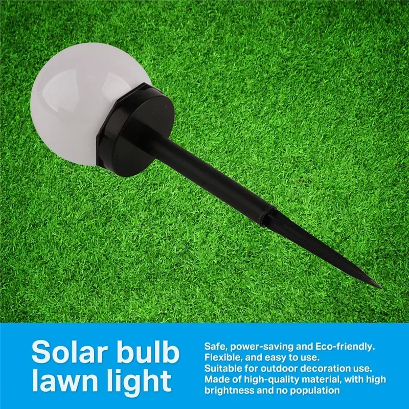 Heinast Solar LED Bulb Light Energy House Lamp Waterproof Outdoor Garden Light Street Solar Panel Ball Lights Lawn Yard Lamp