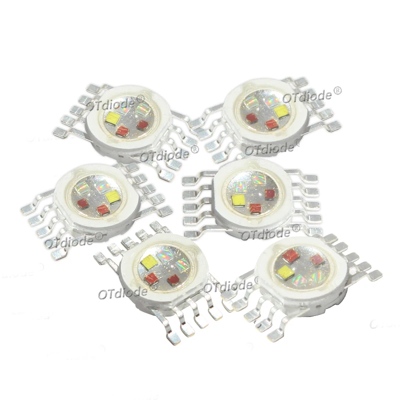 1-100pcs 3W 4W 5W 6W 15W 18W High Power LED RGB RGBW RGBWY RGBWYV 4pin 6pin 8pin 10pin 12pin Colorful Chip Stage lights Source