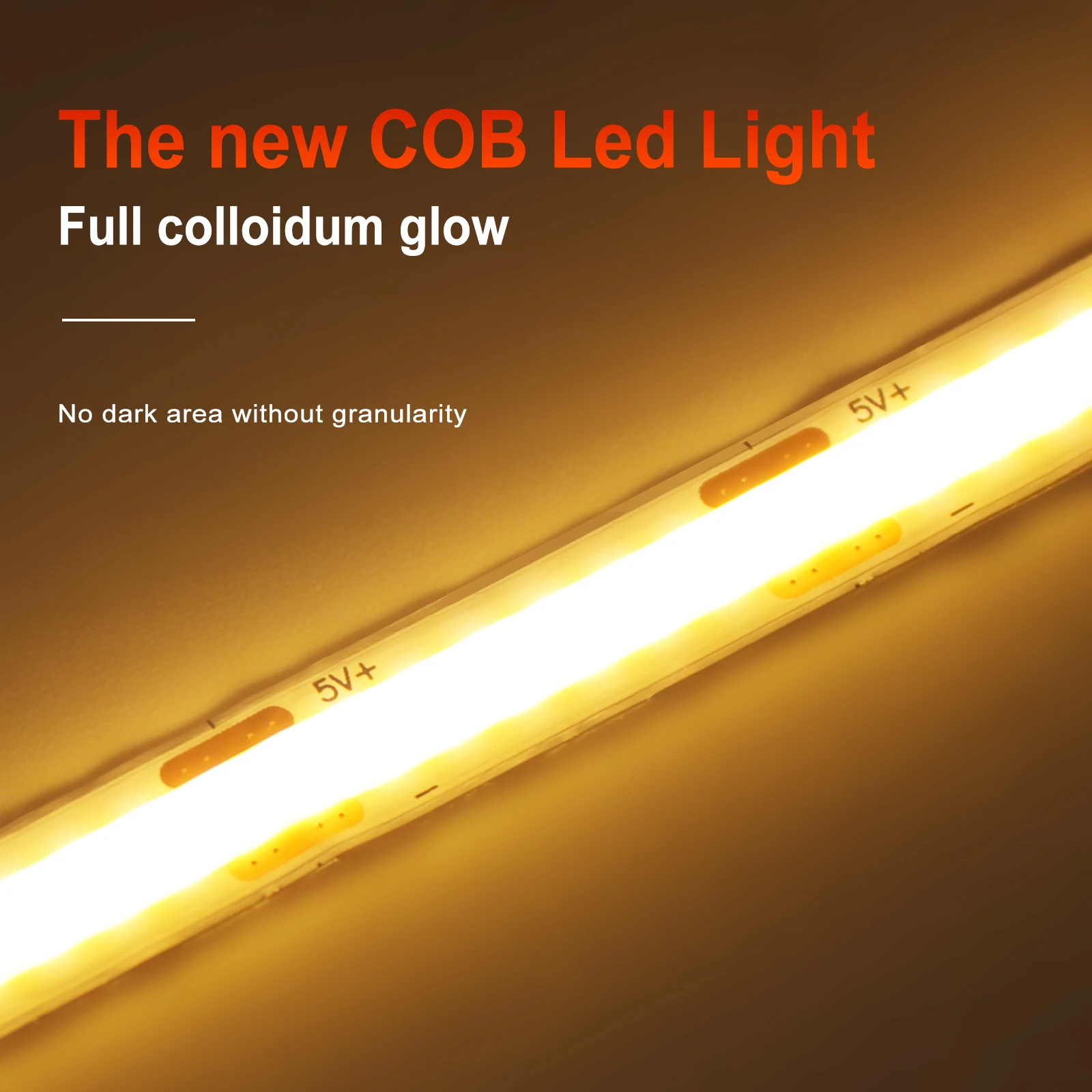 Super Bright USB DC5V COB Led Light Strip 320LED/m High Density Flexible Linear Lighting Warm/Natural/White 50cm 1m 2m 3m 4m 5m