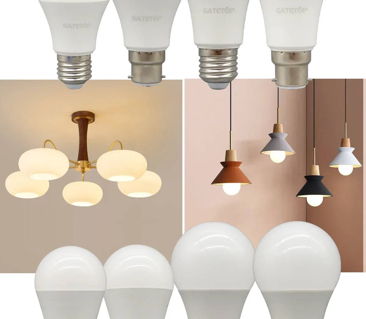 2PCS 24W 20W 18W 15W Bulb Hight Lumen E27 B22 Base Led Lamps AC220V 230V 110V Light Lamps for Home Derection Living Room Lights