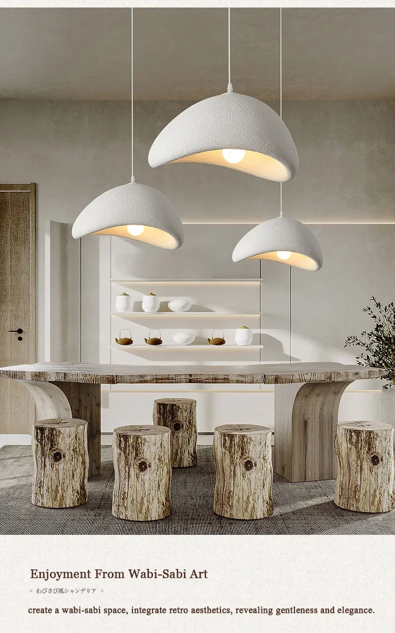 Modern LED Ceiling Chandelier Lights for Living Room Bedroom Dining Room Pendant Lights Nordic Wabi Sabi Home Decor Hanging Lamp