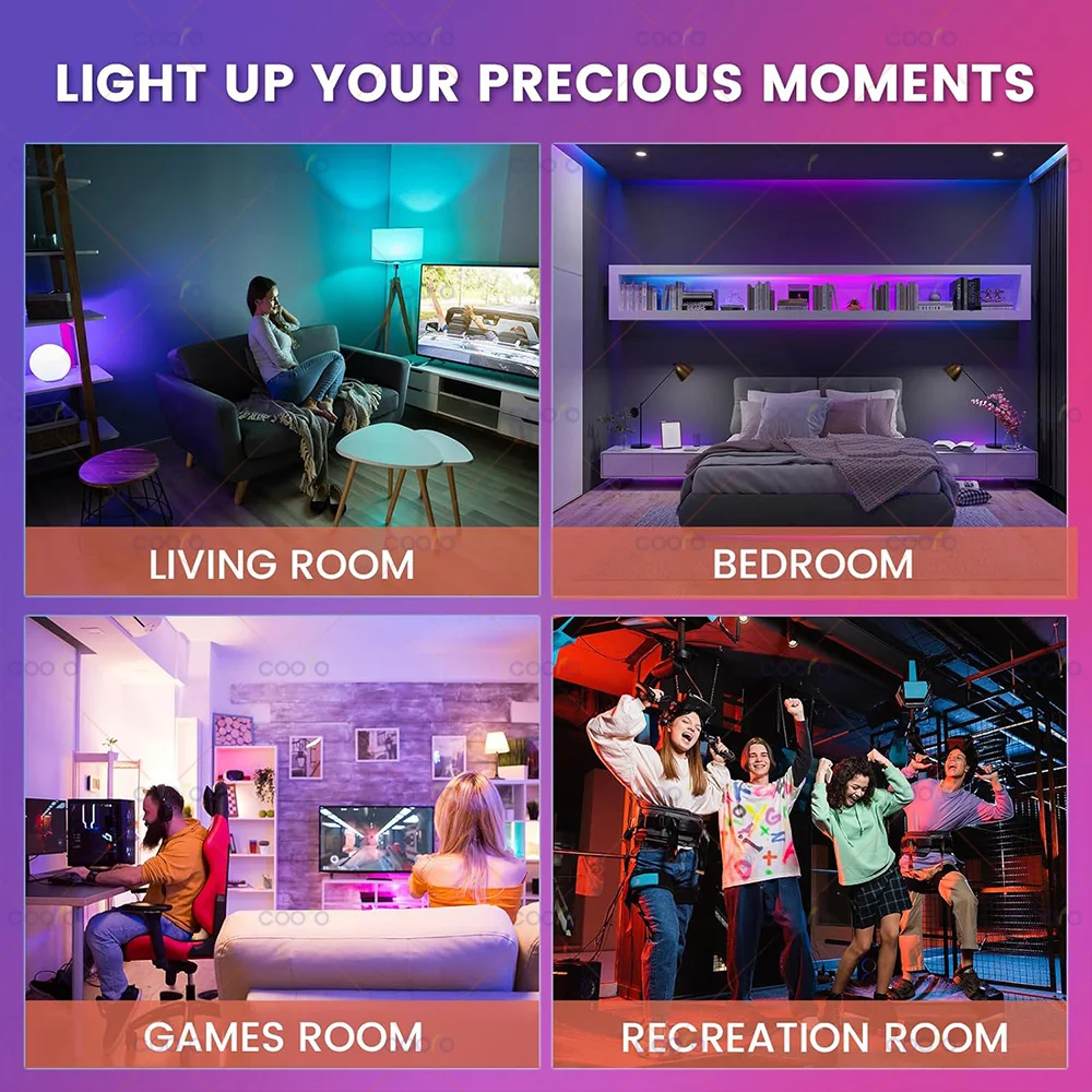 Tuya WiFi GU10 Smart LED Light Bulb Bluetooth GU10 Dimmable Lamps Smart Life App Control Spotlight Bulb Works With Alexa Google