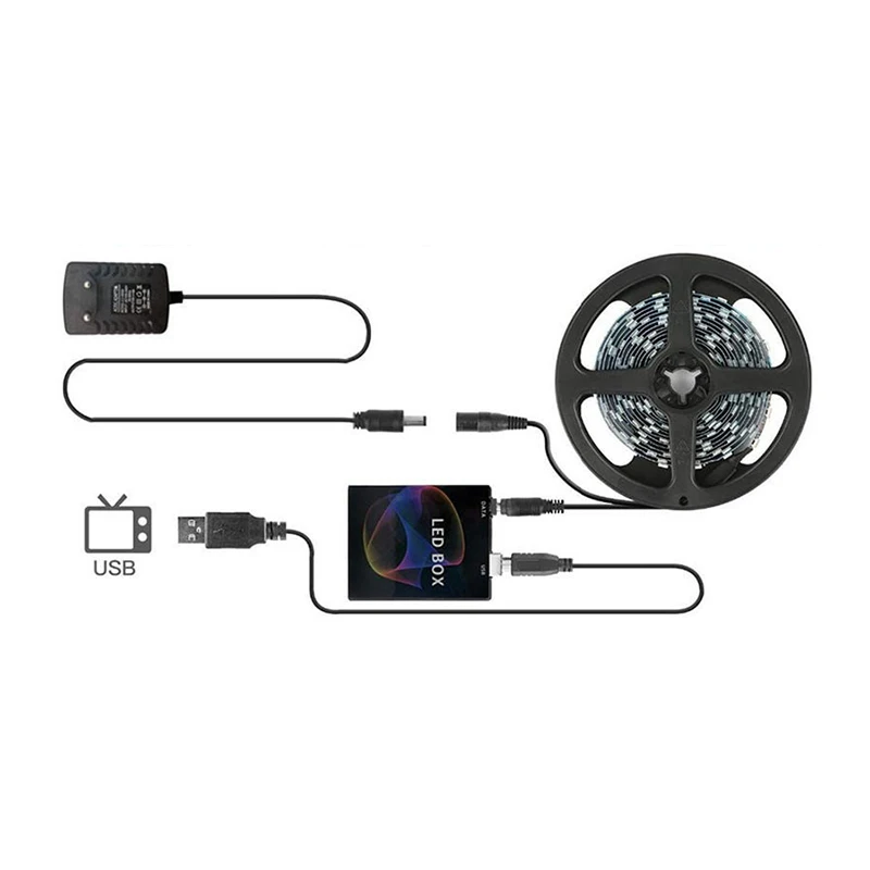 RGBIC LED Strip Immersive Computer Backlight PC/TV Monitor Screen Color Sync Light Strips Smart Software Control Ambient Lamps