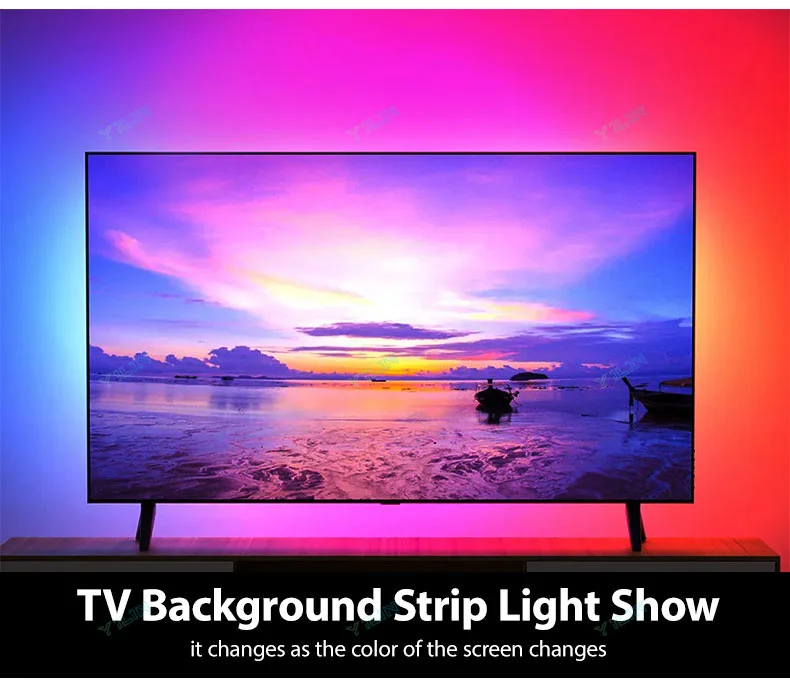 RGBIC LED Strip Immersive Computer Backlight PC/TV Monitor Screen Color Sync Light Strips Smart Software Control Ambient Lamps