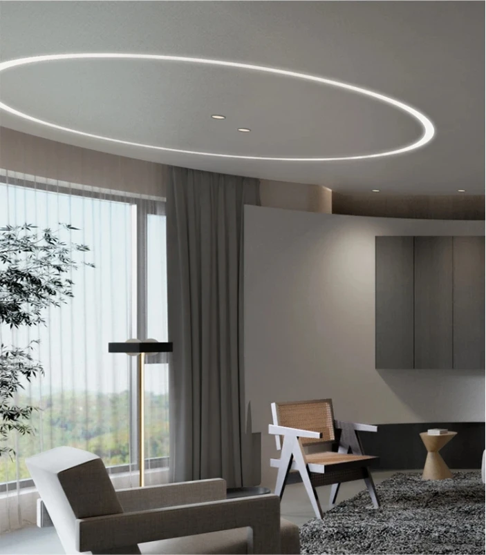 1-10M Recessed Black Led Neon Rope Tube 10/20/30Mm Flexible Silicone Strip Led Channel Diffuser Cover Soft Tape Ribbon Light