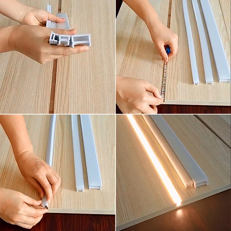 1-10M Recessed Black Led Neon Rope Tube 10/20/30Mm Flexible Silicone Strip Led Channel Diffuser Cover Soft Tape Ribbon Light